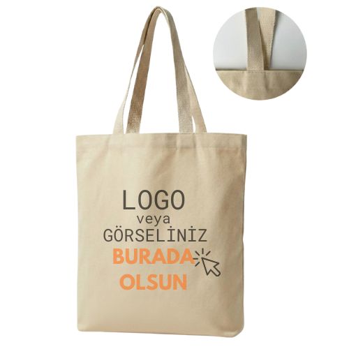 Baskılı Ham Bez Çanta - Toptan İmalat Kanvas Çanta