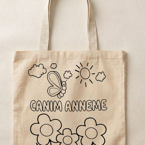 Anneler Günü Çantası Canım Annem - Toptan İmalat Kanvas Çanta