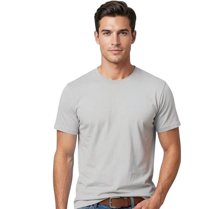 Toptan Bez Çanta orange crew neck t-shirt, 100% cotton, regular fit, plain design.